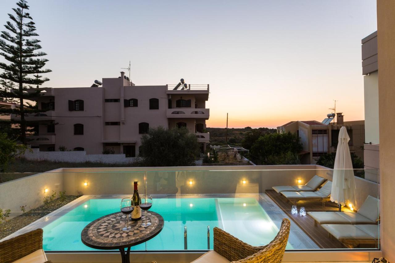 Villa Amelia I Free 9 Seater Mini Van & Pool Kalathas Exterior foto