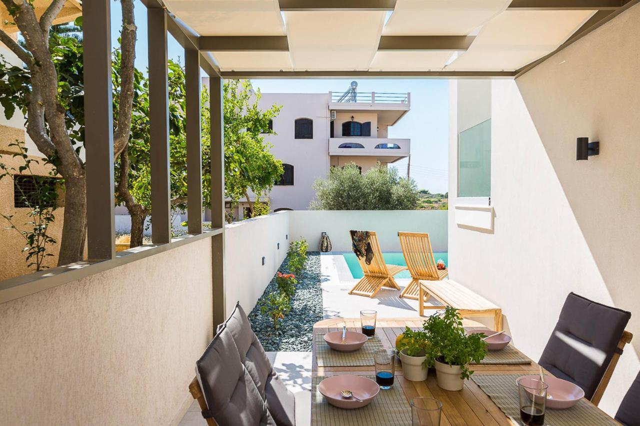Villa Amelia I Free 9 Seater Mini Van & Pool Kalathas Exterior foto