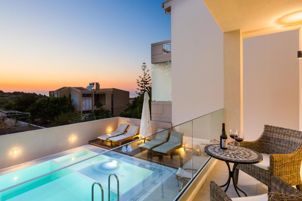 Villa Amelia I Free 9 Seater Mini Van & Pool Kalathas Exterior foto
