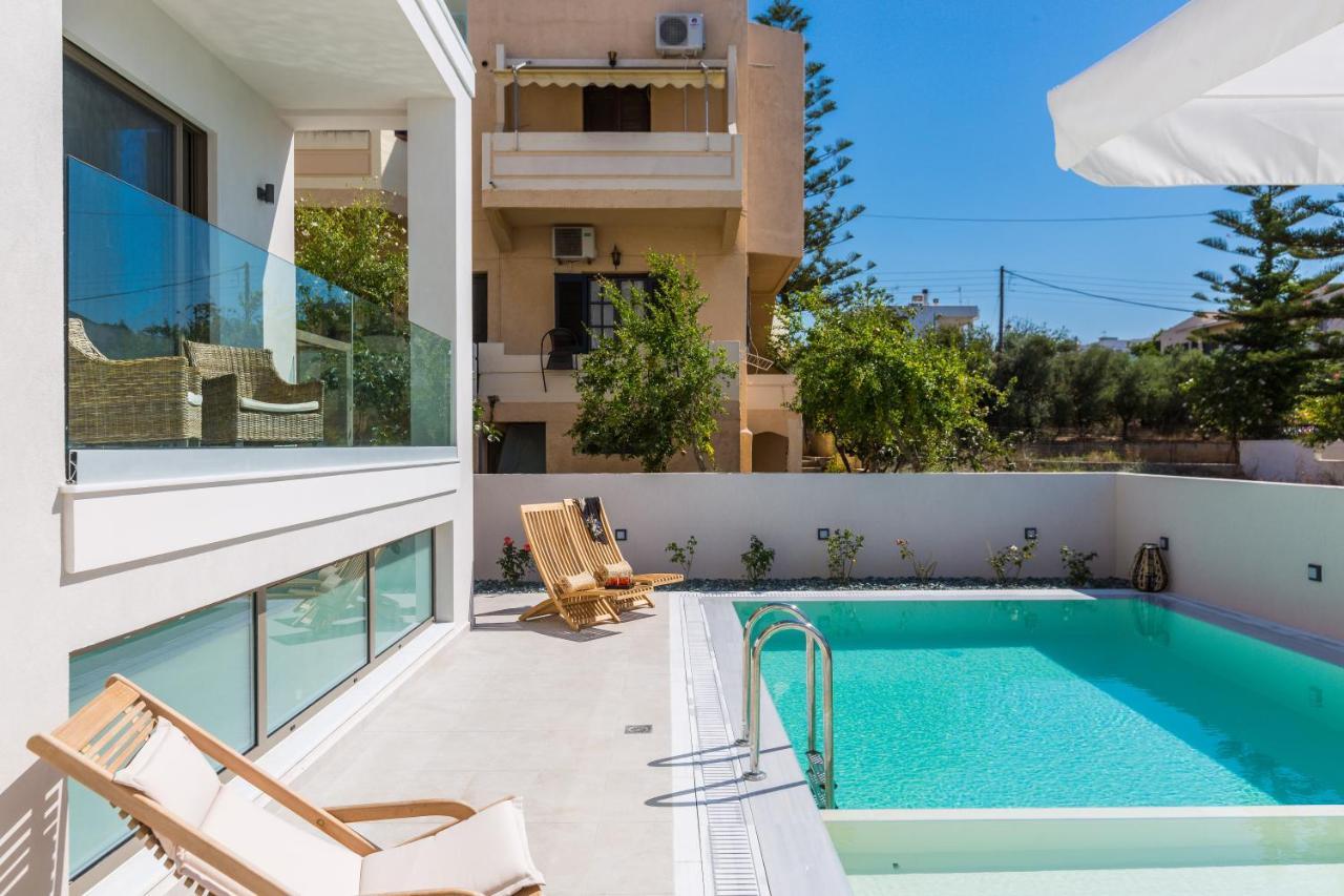 Villa Amelia I Free 9 Seater Mini Van & Pool Kalathas Exterior foto