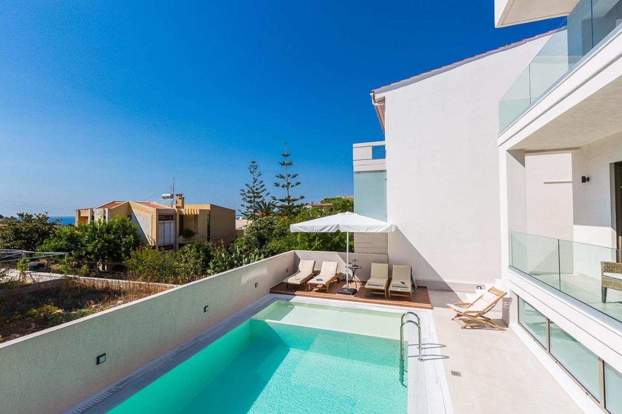 Villa Amelia I Free 9 Seater Mini Van & Pool Kalathas Exterior foto
