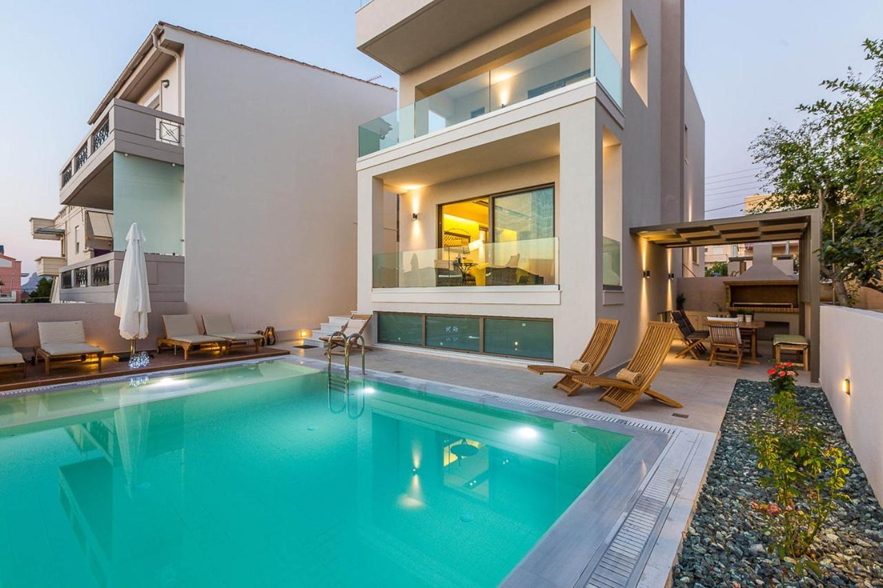 Villa Amelia I Free 9 Seater Mini Van & Pool Kalathas Exterior foto